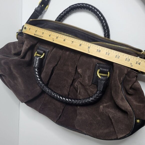 Banana Republic 100% Leather Suede Shoulder Bag OS - Picture 16 of 16